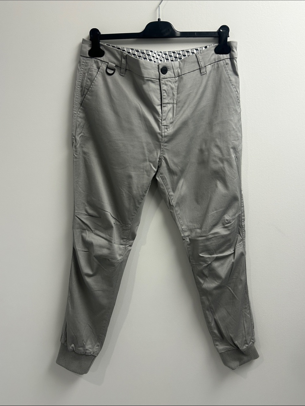 Simons Light Gray Chino Jogger Pants